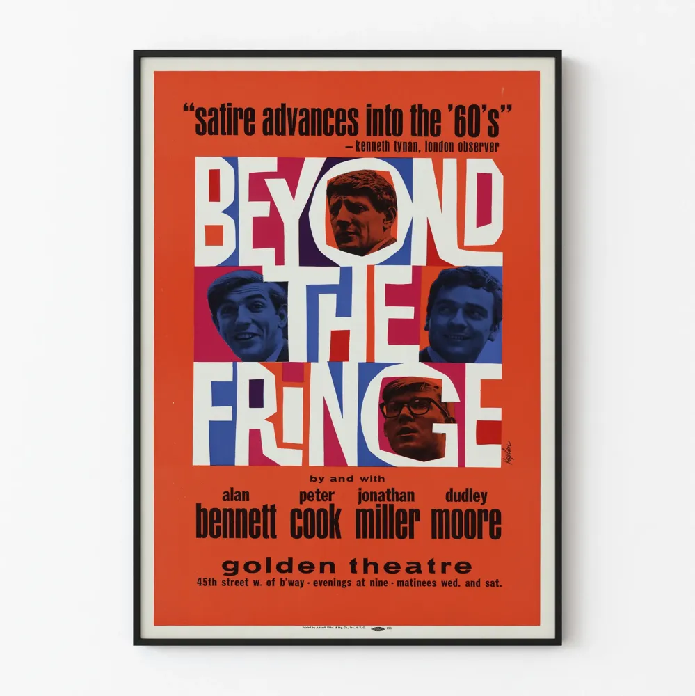 60-luvun vintage juliste Beyond Fringe