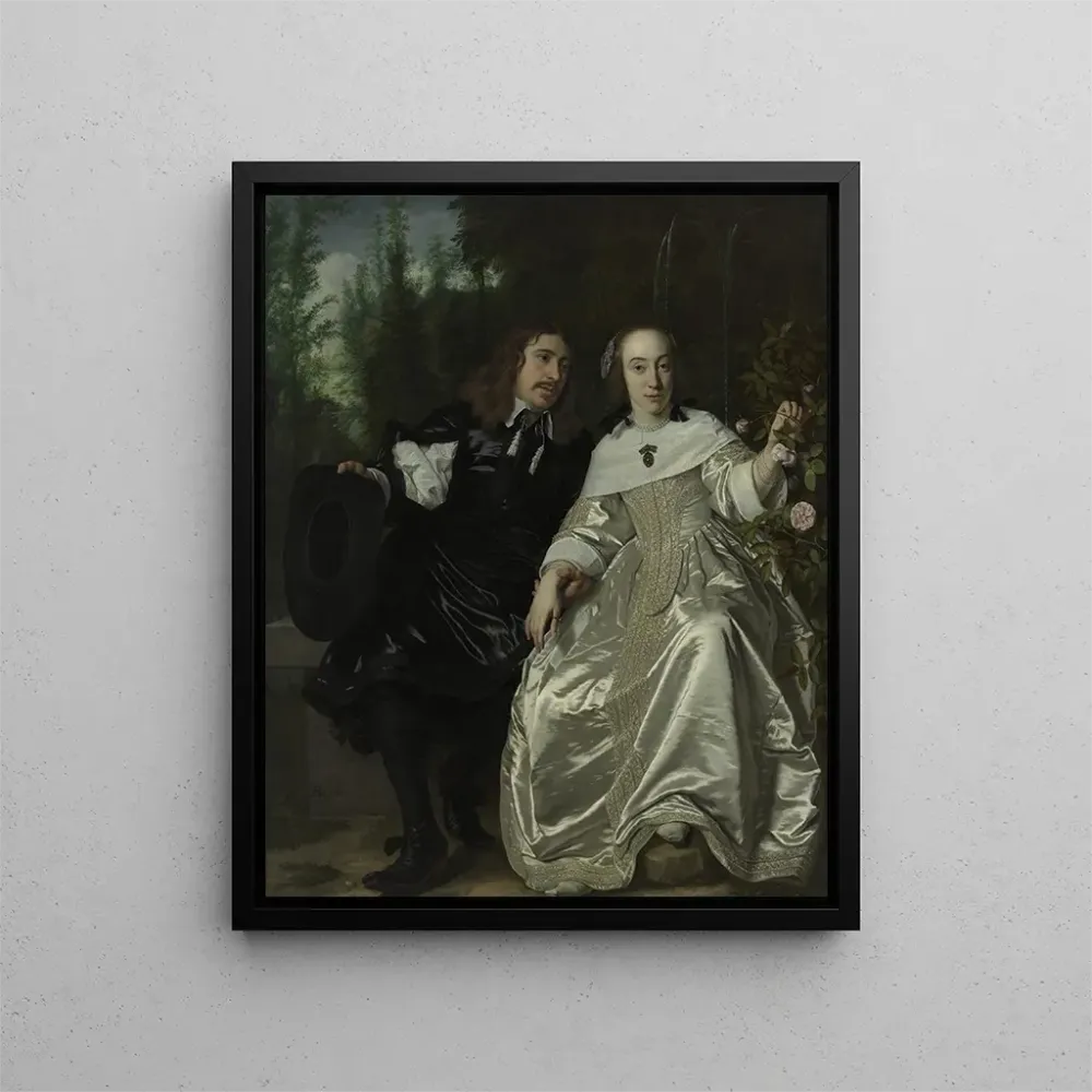 Abraham del Court ja hänen vaimonsa Maria de Kaersgieter - Bartholomeus van der Helst | Taidetuloste