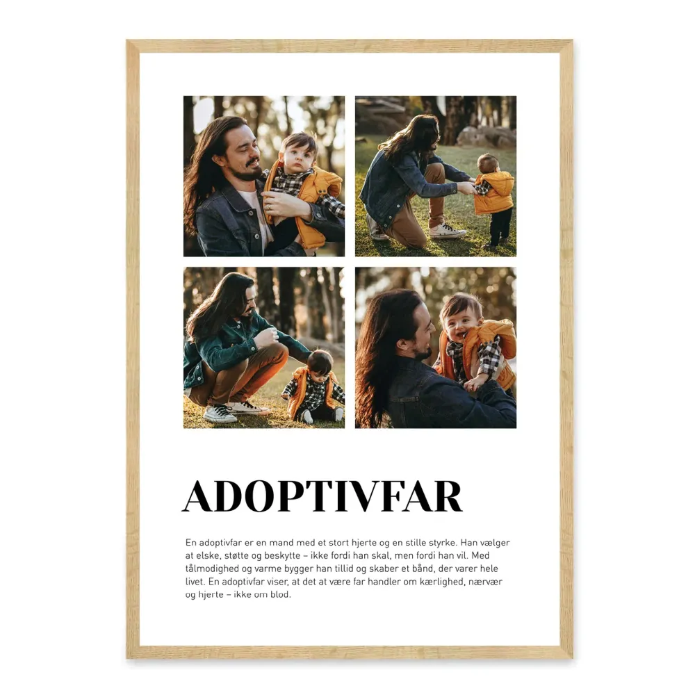 Adoptivfar plakat - design selv