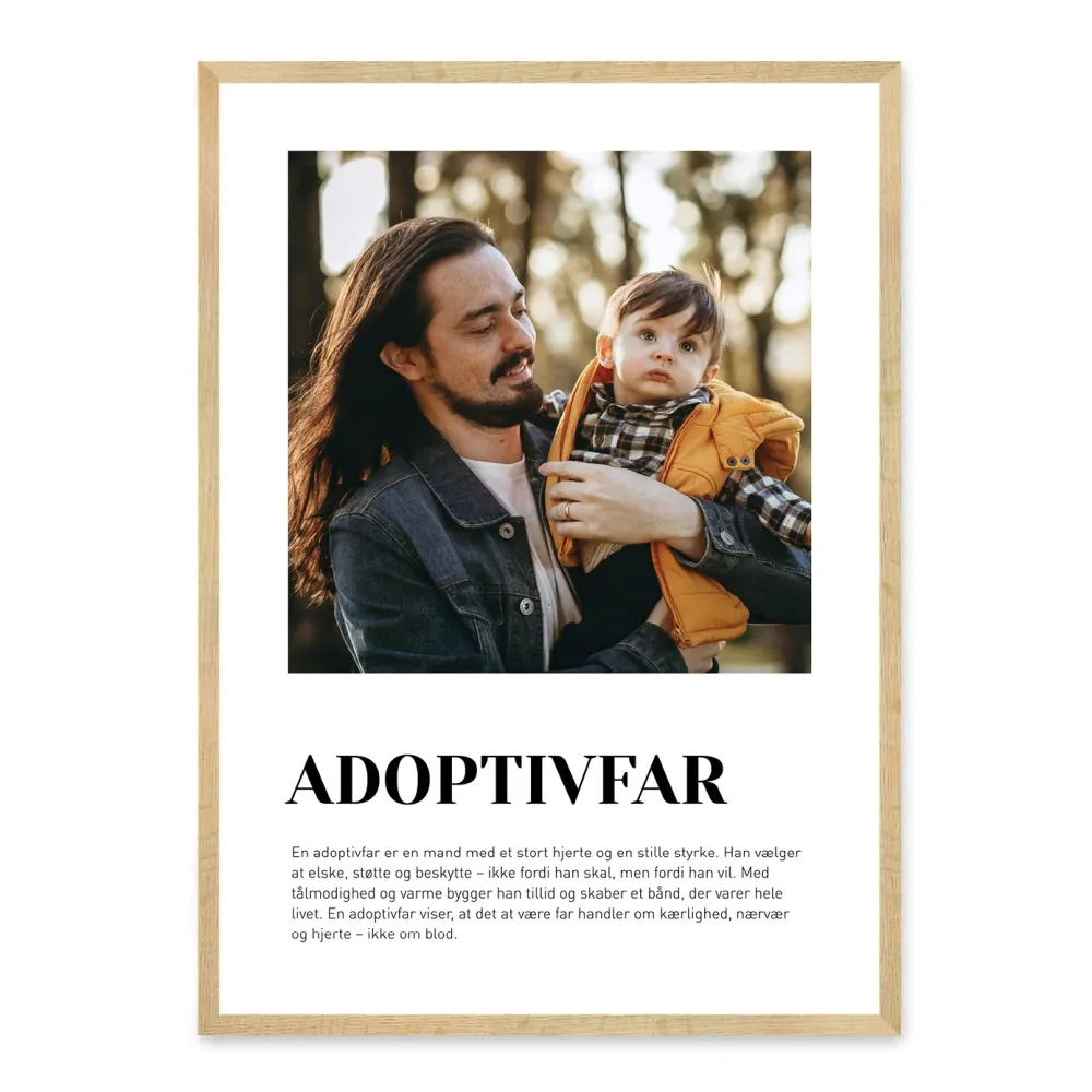 Adoptivfar plakat - design selv