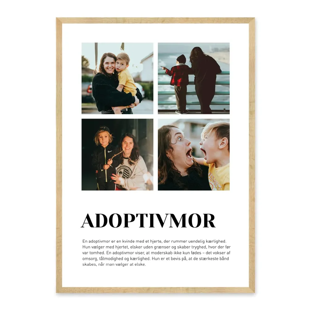 Adoptivmor plakat - design selv