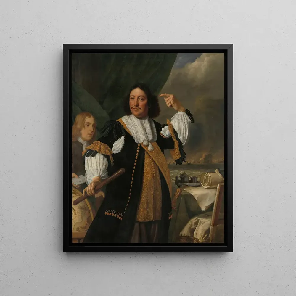 Aert van Nes 1626-1693 Vice-amiral - Bartholomeus van der Helst taidetuloste