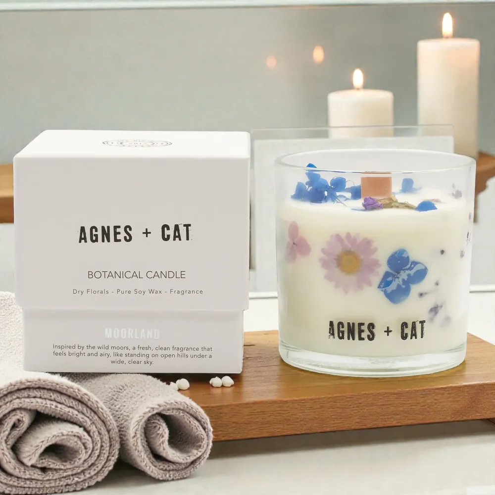 Agnes + Cat Kasvipohjainen Soijavahakynttilä – Suoniitty