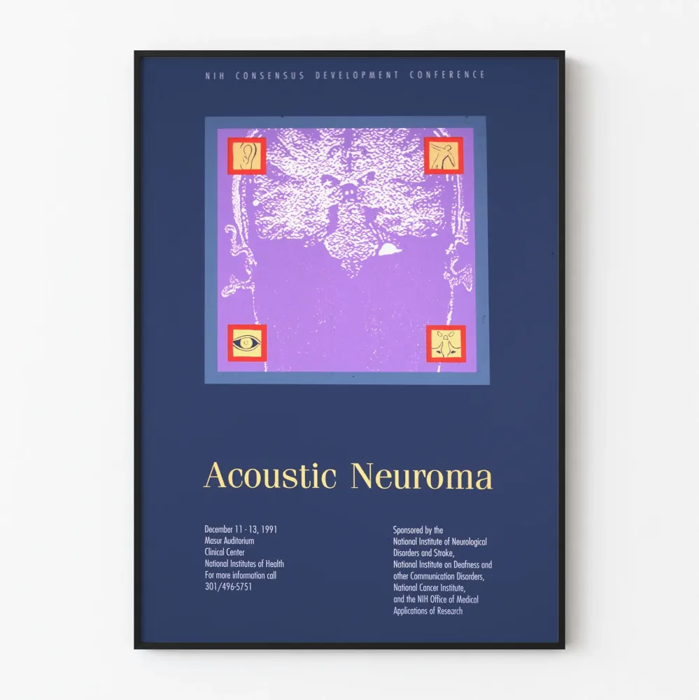 Akustinen neurooma - Juliste lääketieteellinen vintage