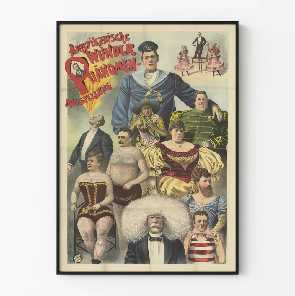 Amerikanilmiöiden näyttelyn vintagejuliste