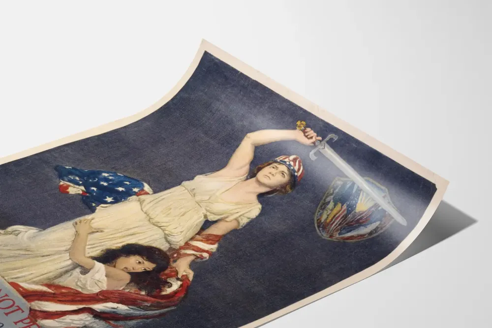 Amerikkalainen kampanjajuliste avustuksesta Lähi-itään 1918
