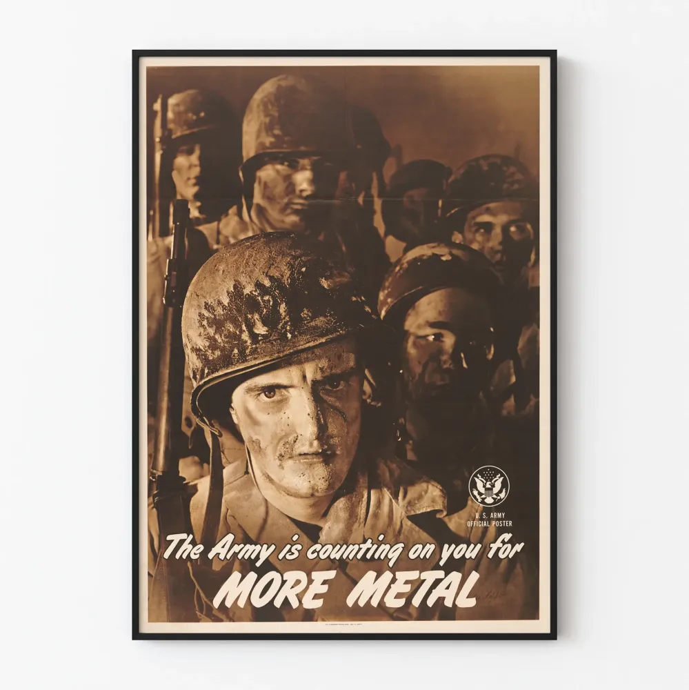 Amerikkalainen sotilaspublikaatio Juliste Army is Counting on You