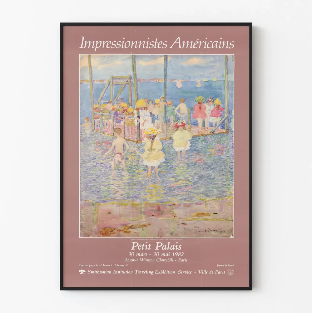 Amerikkalaisten impressionististen julisteiden seinäkoriste Petit Palais 1982