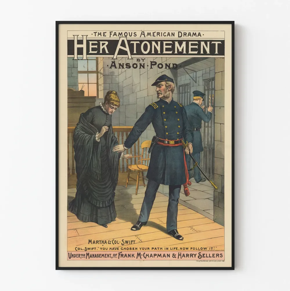 Anson Pondin amerikkalaisen draaman Her Atonement -juliste sisustukseen