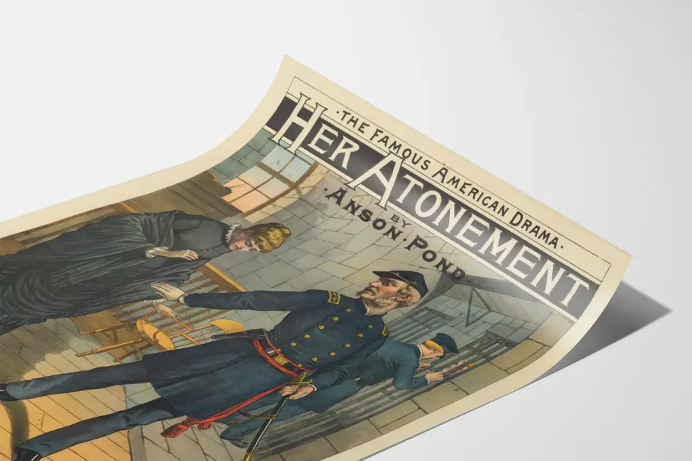 Anson Pondin amerikkalaisen draaman Her Atonement -juliste sisustukseen
