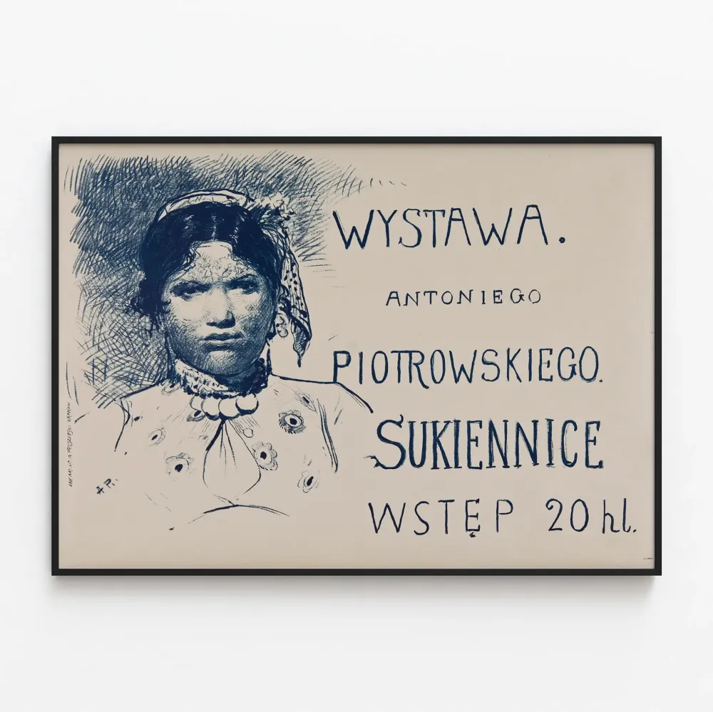 Antoniego Piotrowski näyttelyn juliste - Art Graphique Vintage