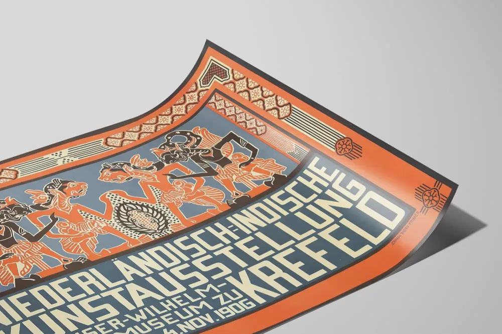 Art Déco -juliste Hollanti-Intian taidenäyttelystä 1906