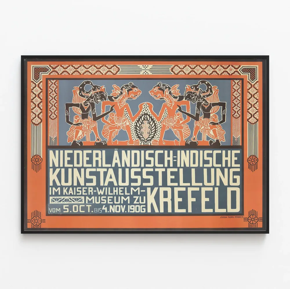Art Déco -juliste Hollanti-Intian taidenäyttelystä 1906