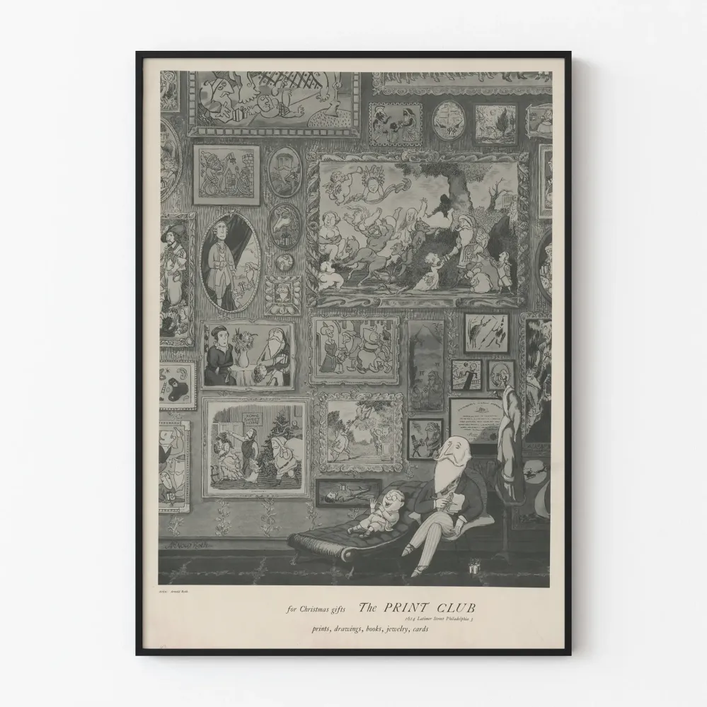 Art deco -juliste Print Clubille - vintage-seinäkoristelu