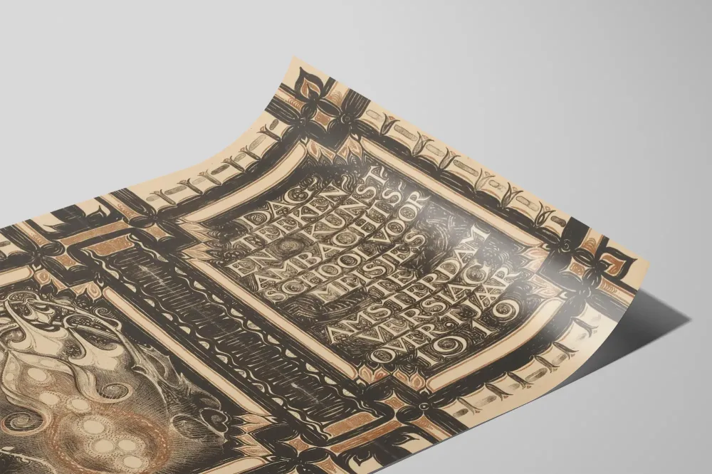 Art Nouveau -juliste Amsterdamin taidekoululle 1919