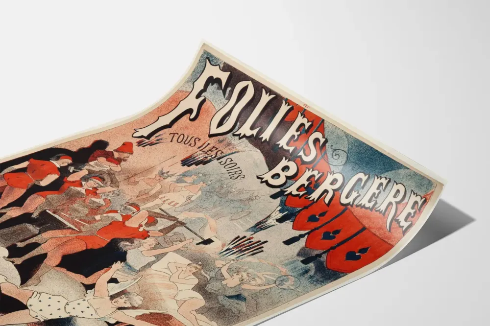 Art Nouveau -juliste Folies Bergère Mars ja Venus