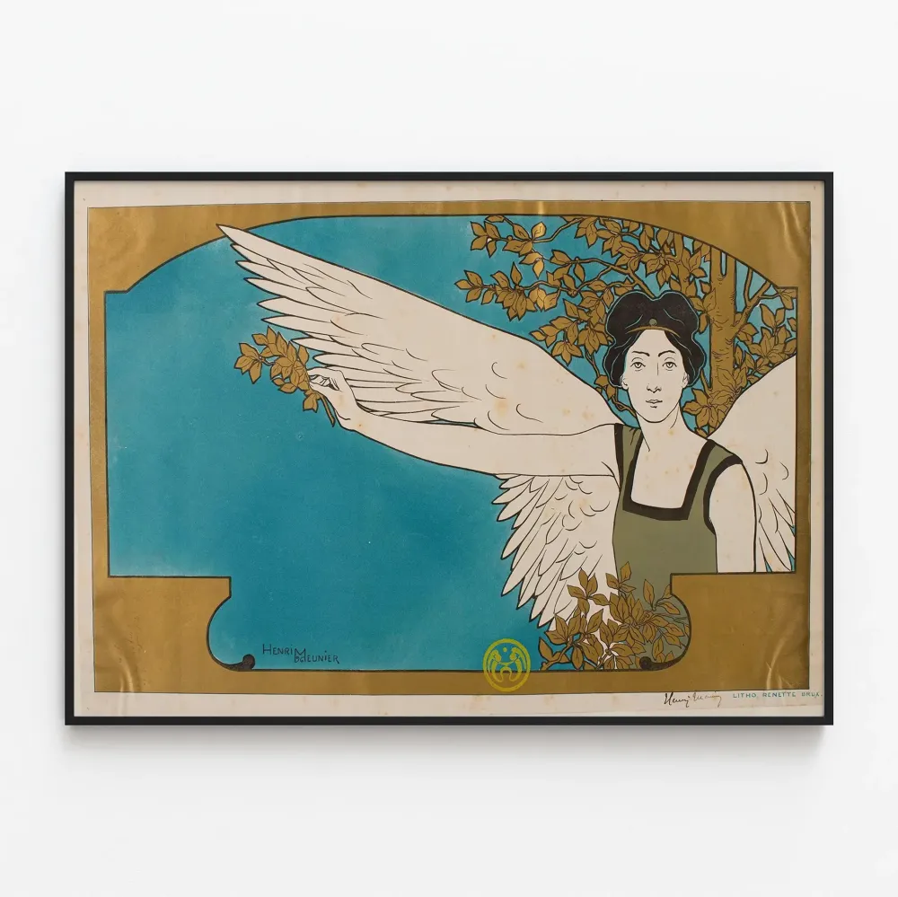 Art Nouveau -juliste 'Le Guide Musical' Henri Meunierilta