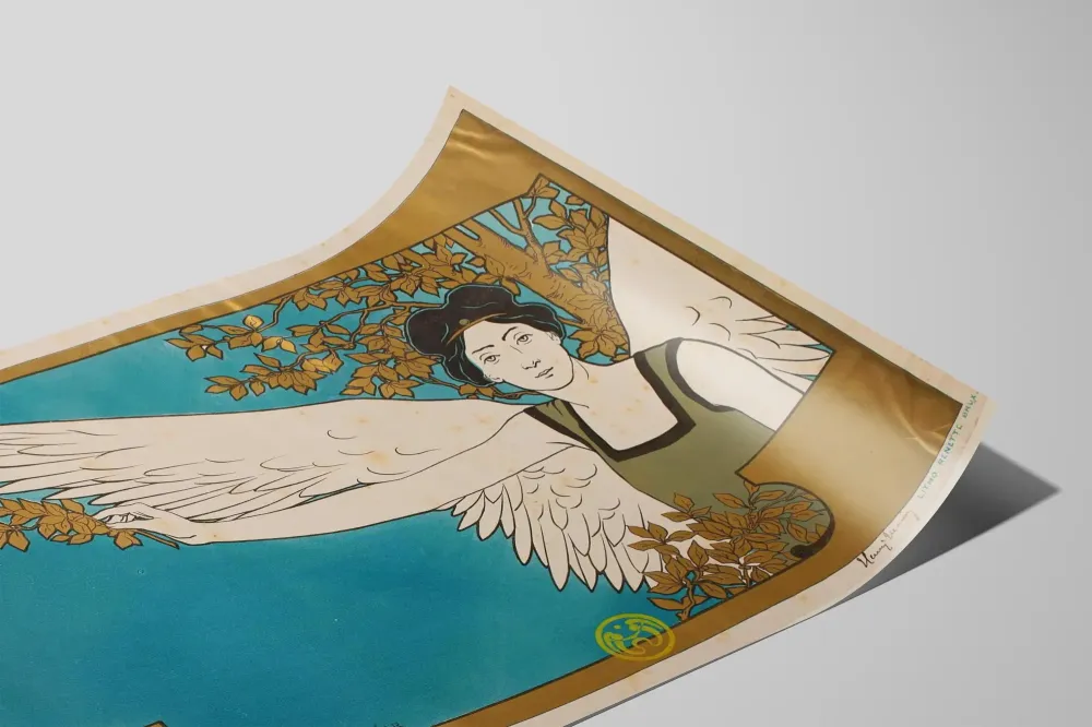 Art Nouveau -juliste 'Le Guide Musical' Henri Meunierilta
