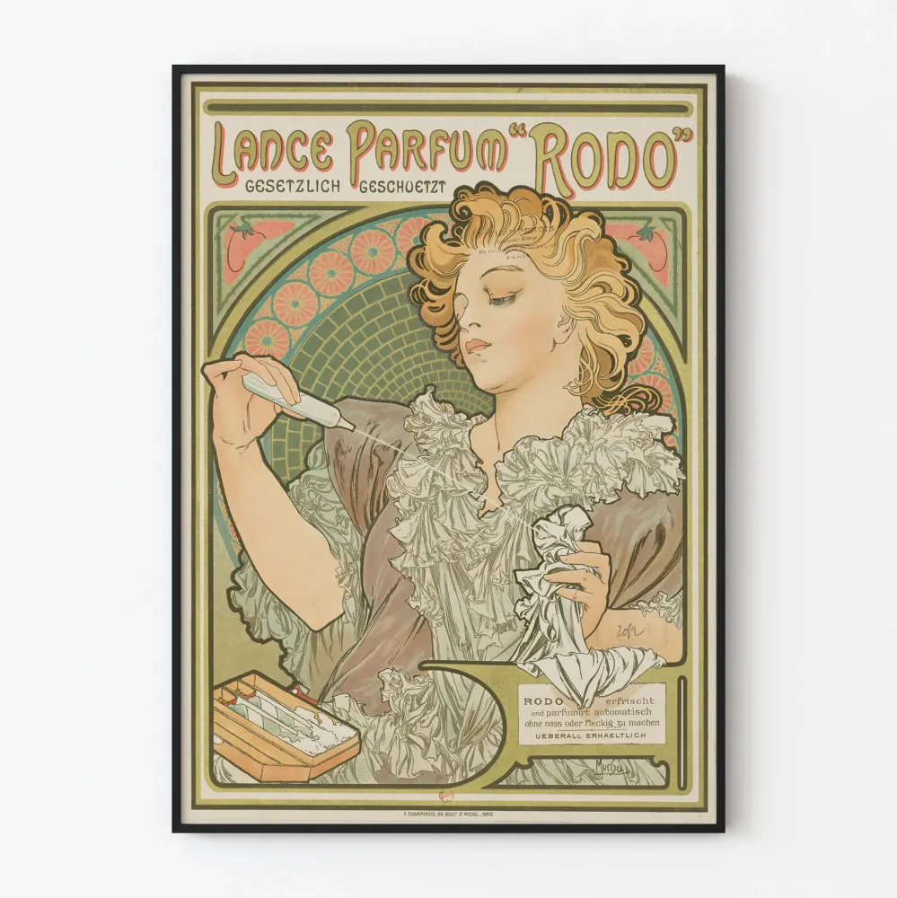 Art Nouveau -juliste Lance Parfum "Rodo"