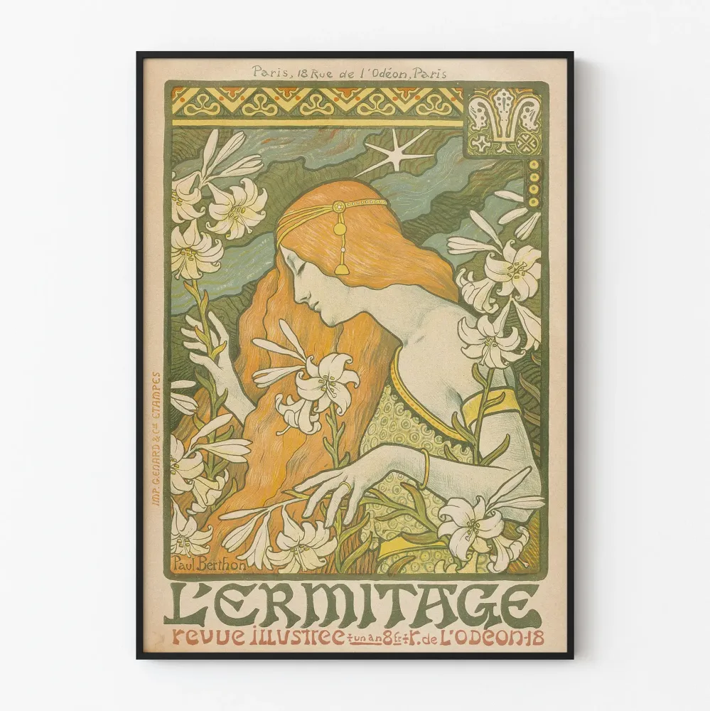 Art Nouveau -juliste L'Ermitage Paul Berthonilta