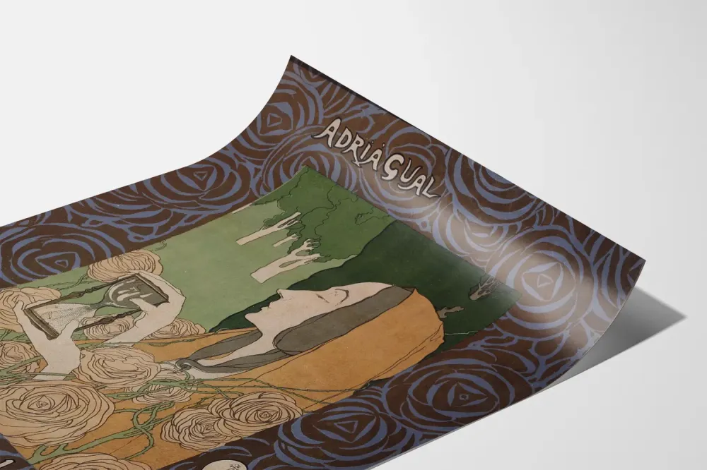Art Nouveau -juliste Libre d'Horas, teoksen tekijä Adrià Gual