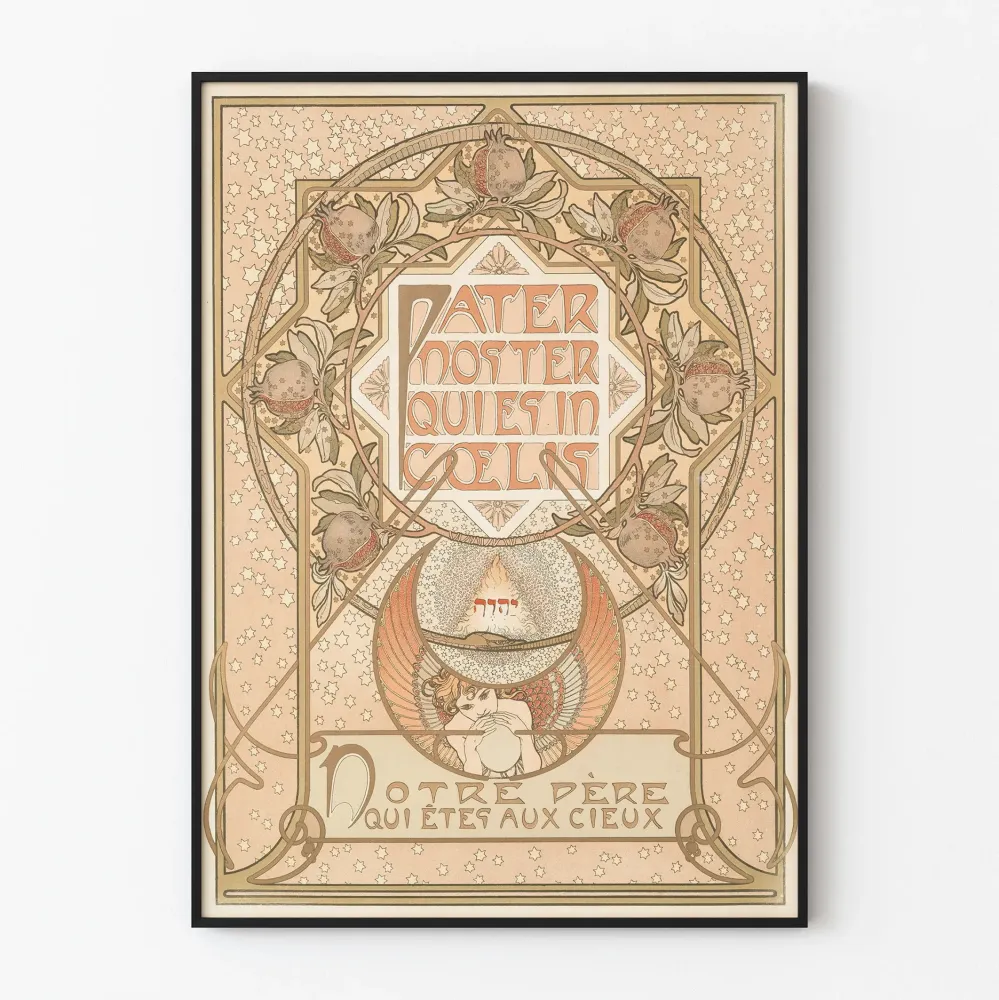 Art Nouveau -juliste Pater Noster seinäkoriste Artem Legrand