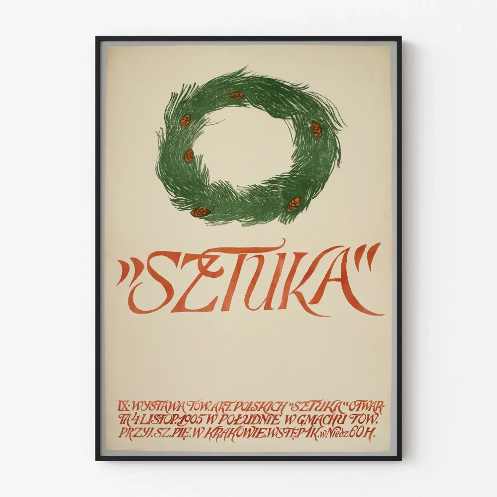 Art Nouveau -juliste puolalaiselle taidetapahtumalle 1905