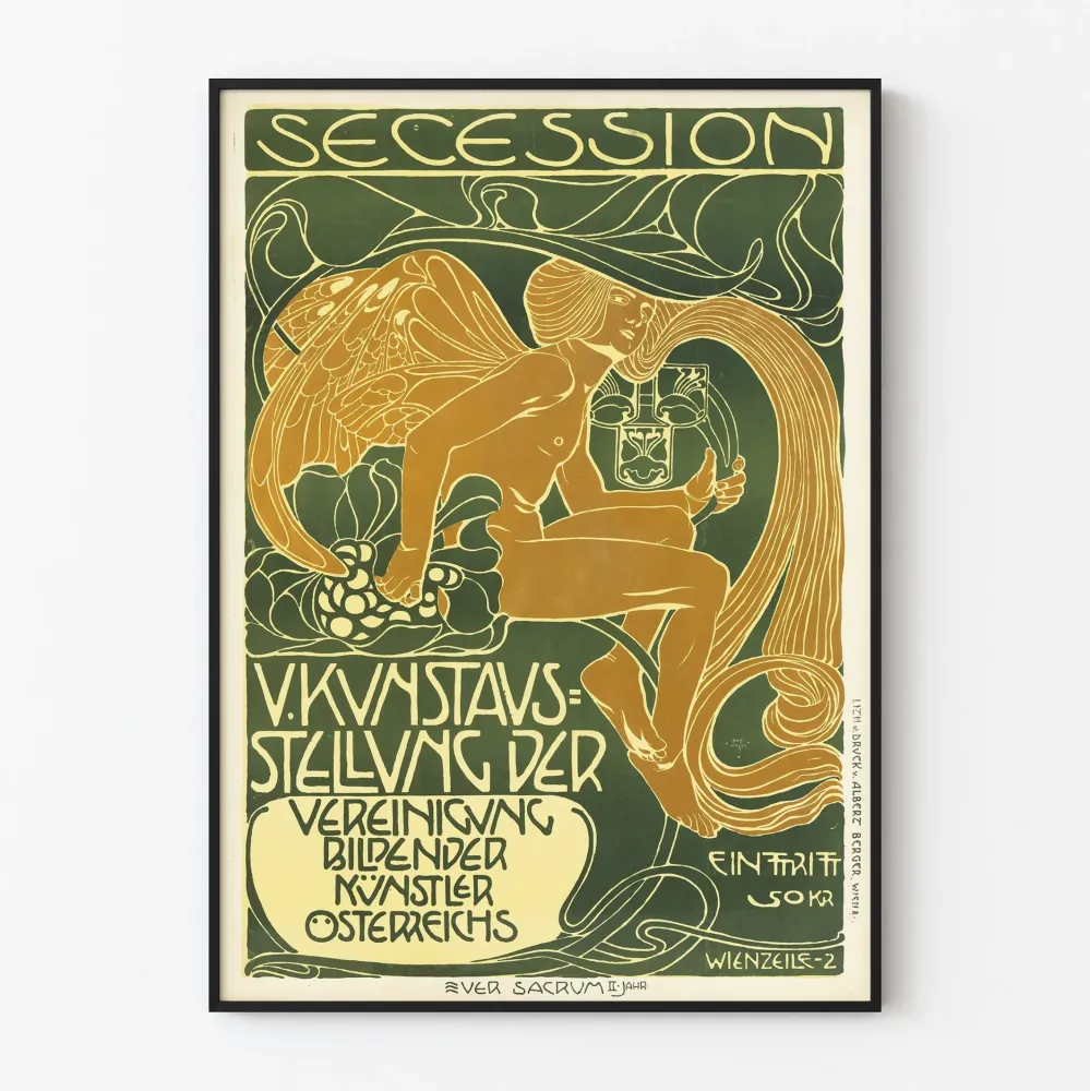 Art Nouveau -juliste Secession-näyttelyyn