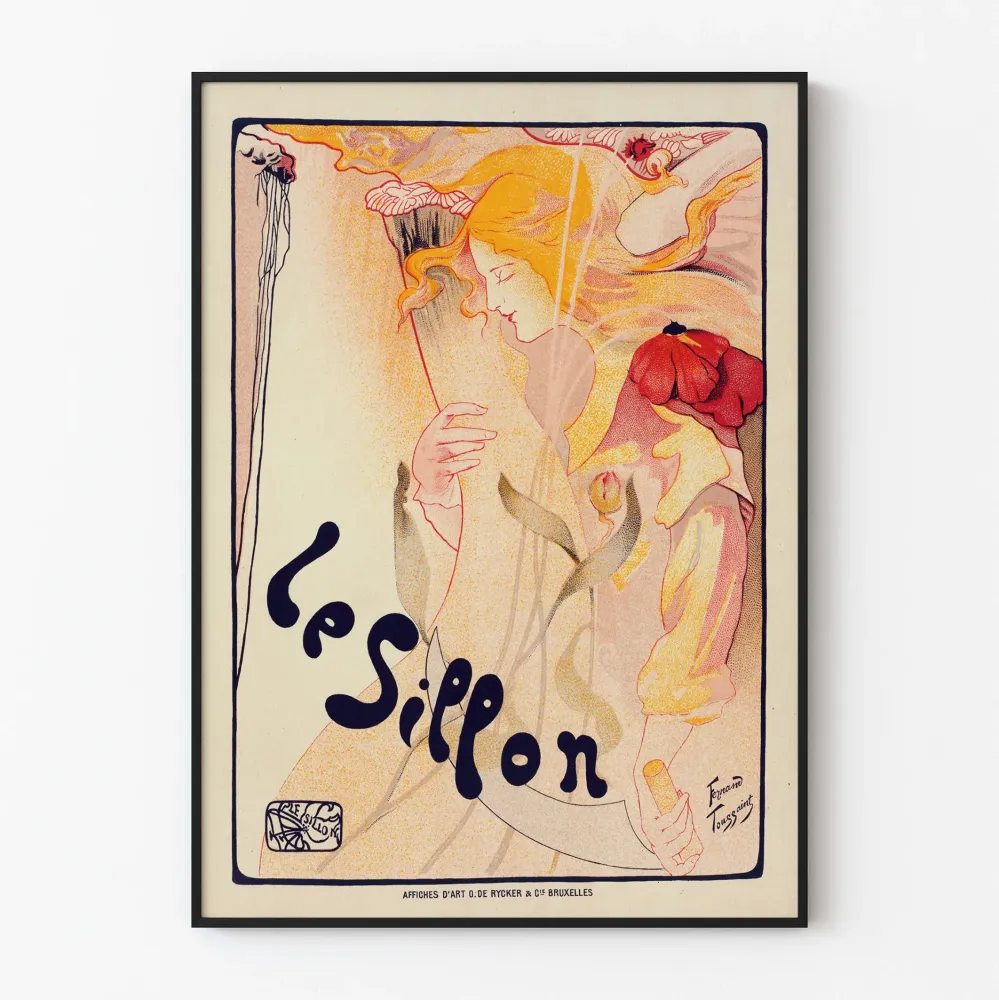 Art Nouveau -juliste Le Sillon, teoksettanut Fernand Toussaint