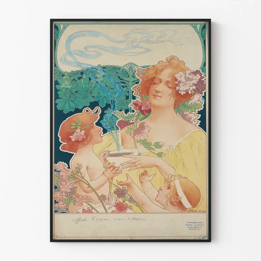 Art Nouveau -juliste Tropon suklaa kaakao