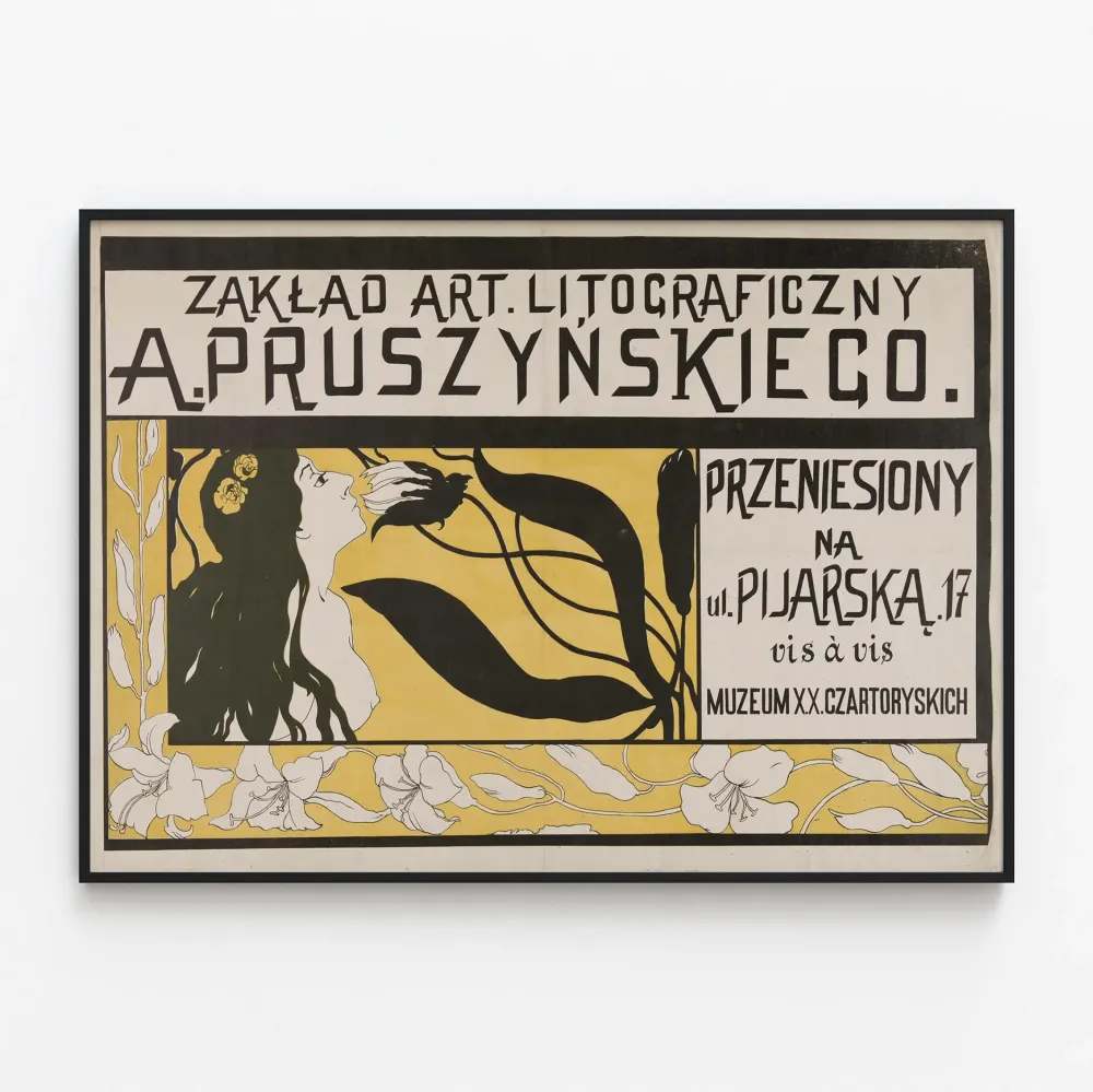 Art nouveau -juliste Zakład Artystyczno-Litograficzny . Pruszyńskiego