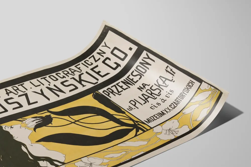 Art nouveau -juliste Zakład Artystyczno-Litograficzny . Pruszyńskiego
