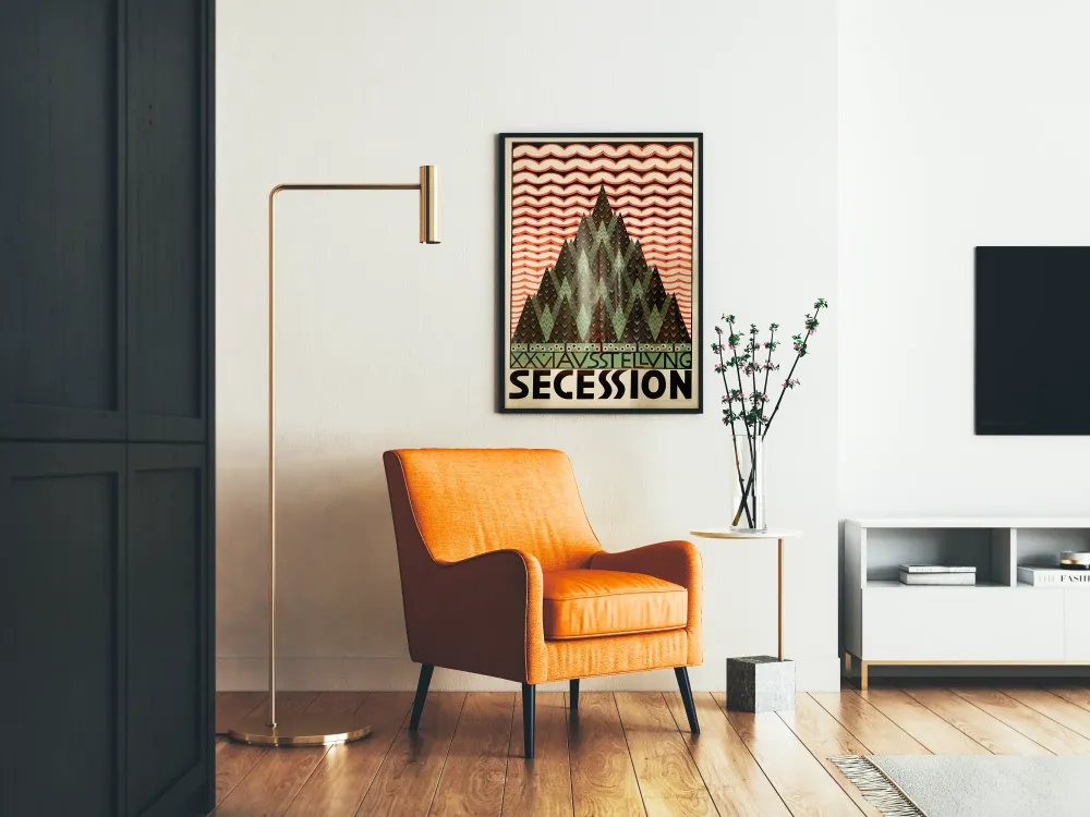 Art Nouveau -julkisepesäseura juliste seinäkoristeluun