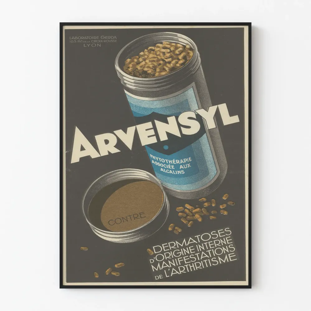 Arvensyl-vintagejuliste seinäkoristukseen Artem Legrand