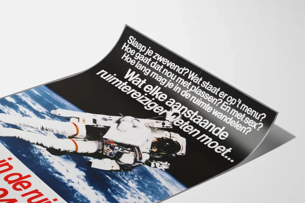 Astronautti Luento - Seinän koristelu avaruus Poster
