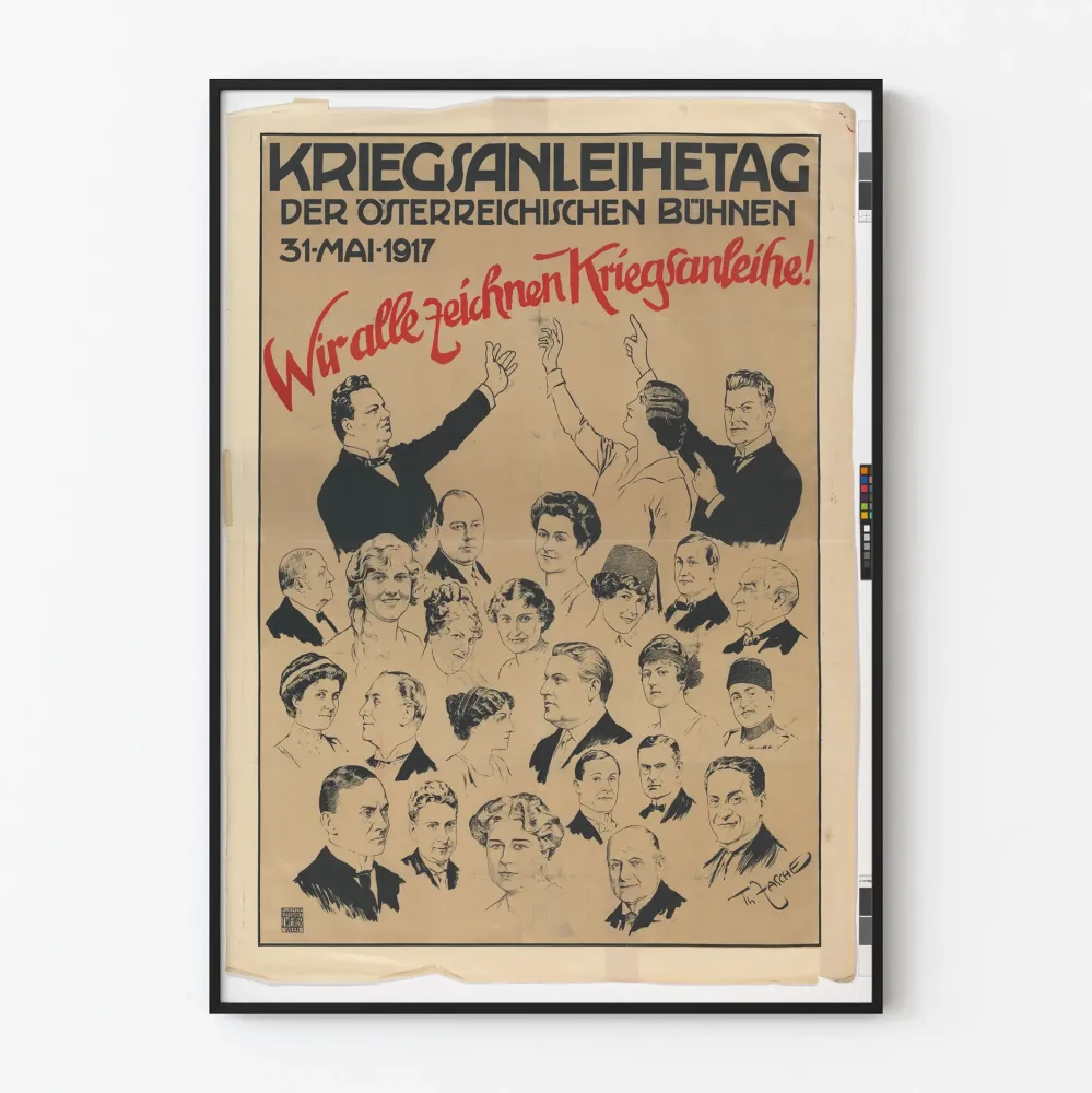 Austrian propagandajuliste vuodelta 1917 - Kriegsanleihetag