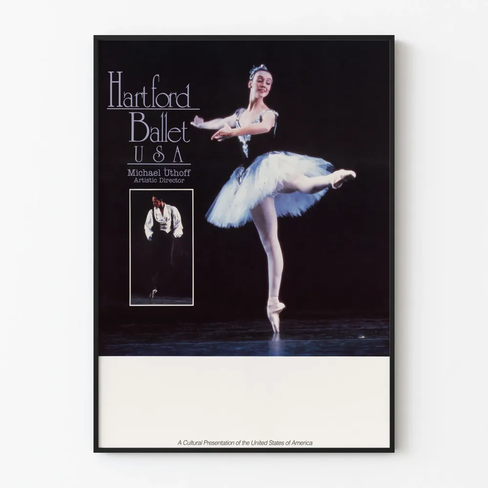 Ballet Hartford USA -juliste Michael Uthoffin taiteellinen johtaja