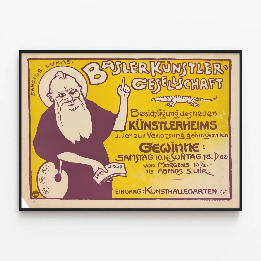 Basler Künstlergesellschaft - Uuden Kunstlerheimin vierailu Juliste