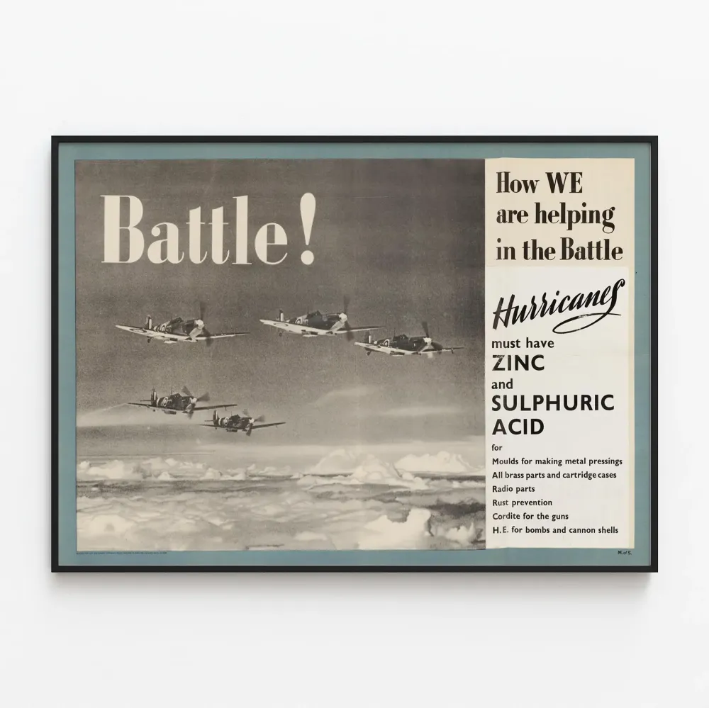 Battle juliste - Taistelulentokoneet lentämässä seinäkoristeeksi
