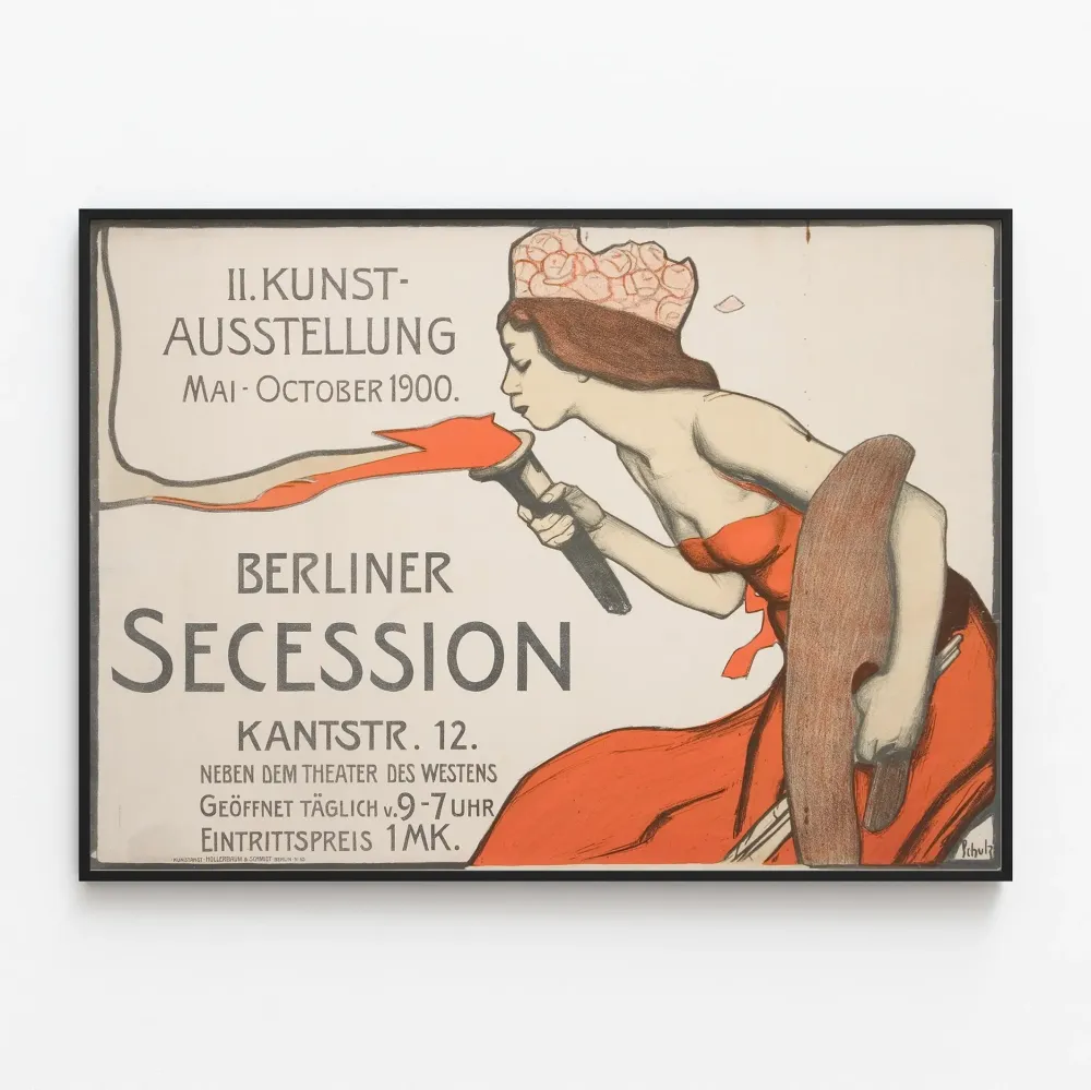 Berliinin Seurustelunäyttelyn juliste touko-lokakuu 1900