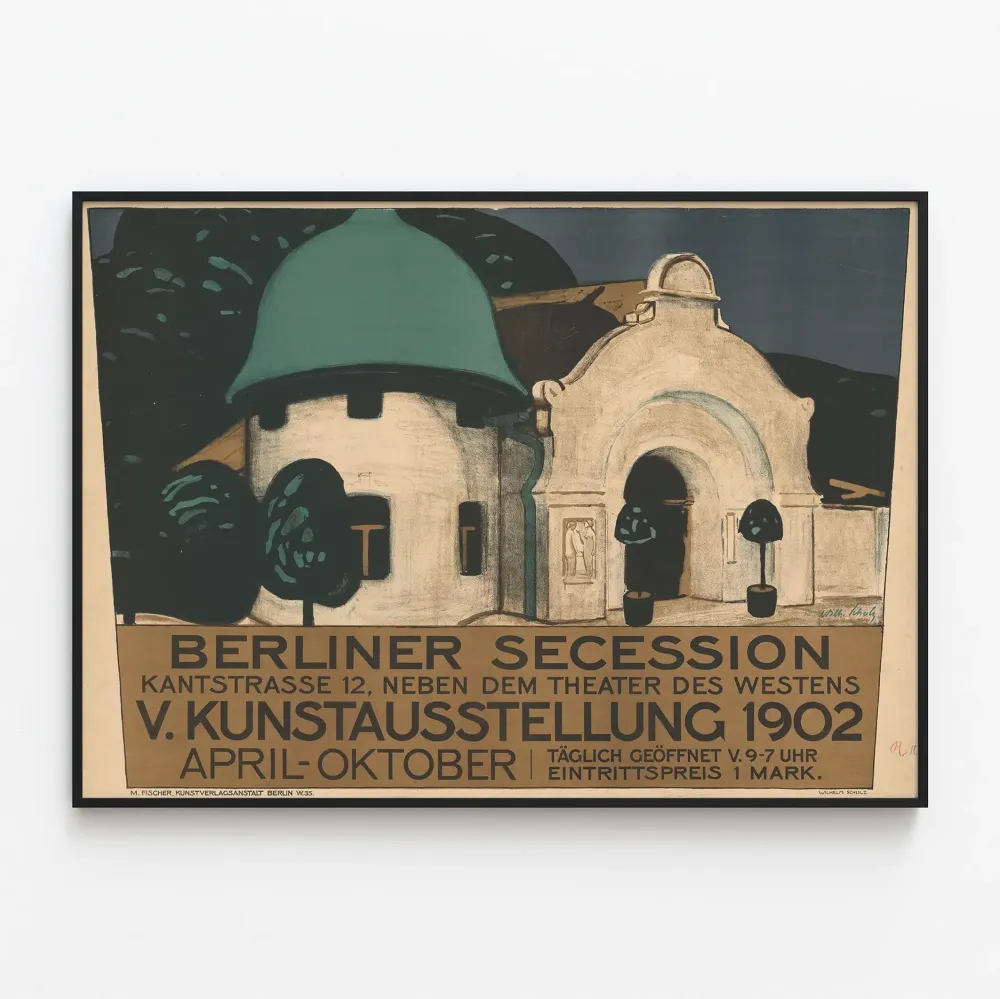 BERLINER SECESSION -taidenäyttelyjuliste 1902