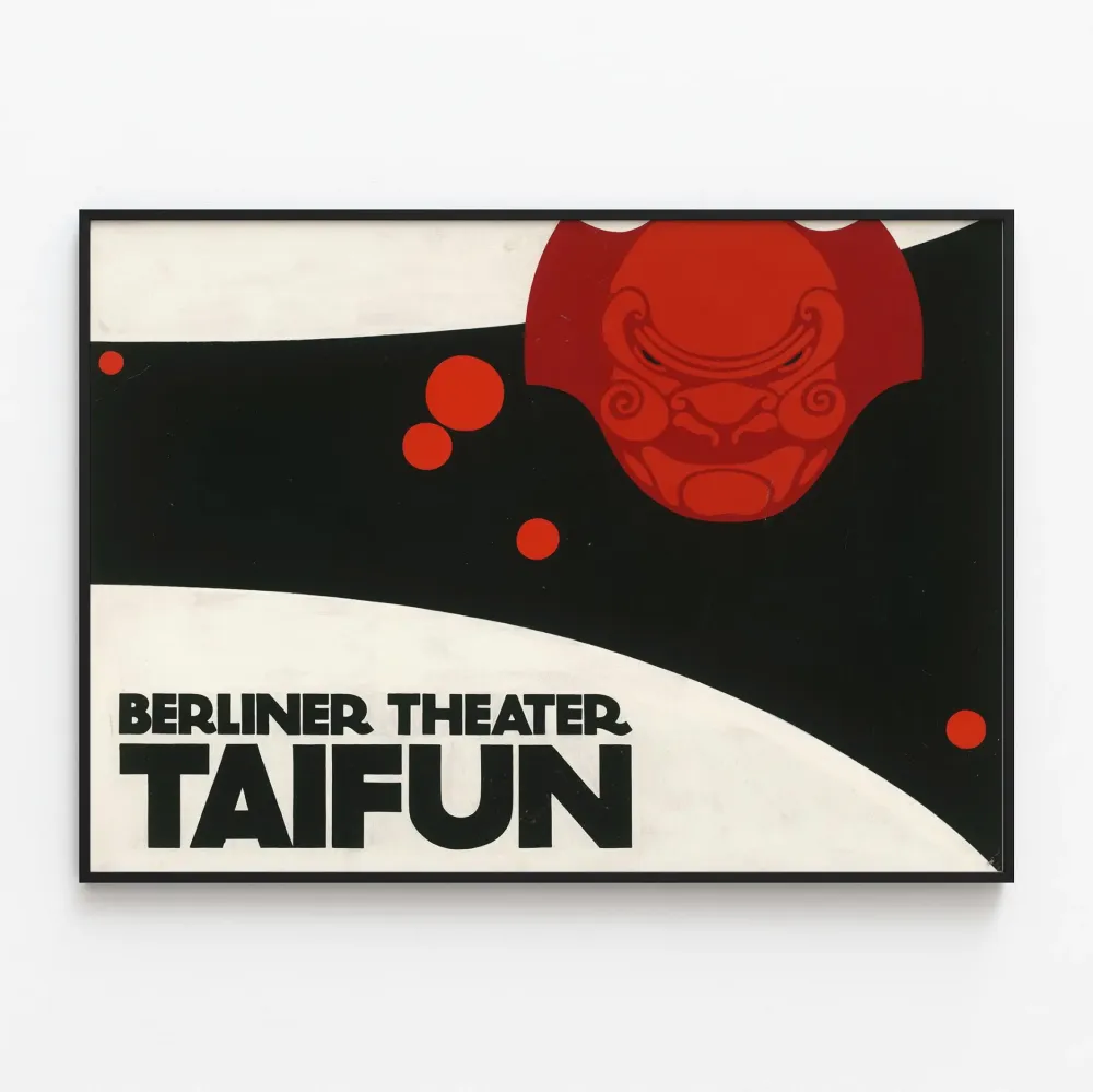 Berliner Theater Taifun - Rohkea graafinen seinäkoriste Juliste