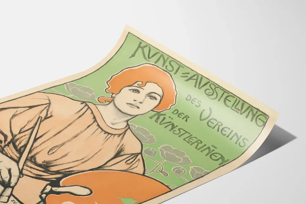 Berlinin taideakatemian naisten taidenäyttelyn juliste