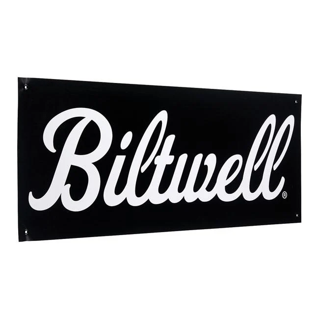 Biltwell Script Shop Banner Musta/valkoinen