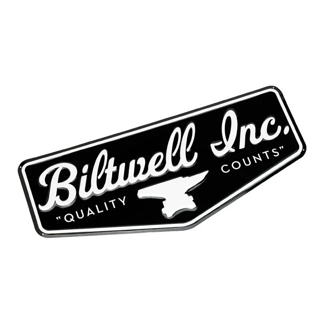 Biltwell Shop -kyltti musta/valkoinen