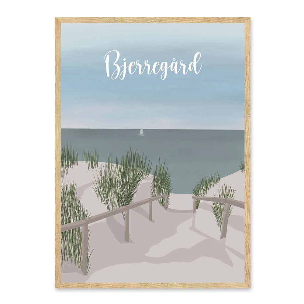 Bjerregård - sommerhusplakat