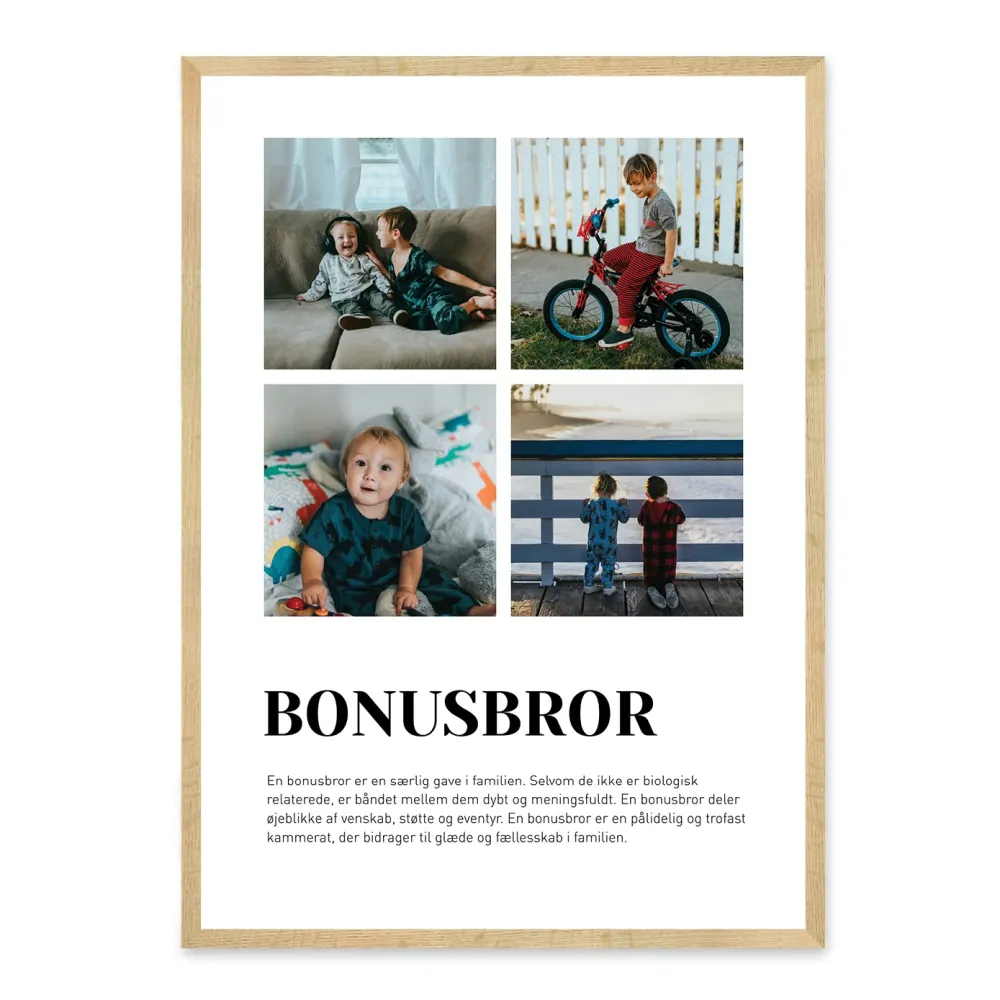 Bonusbror plakat - design selv