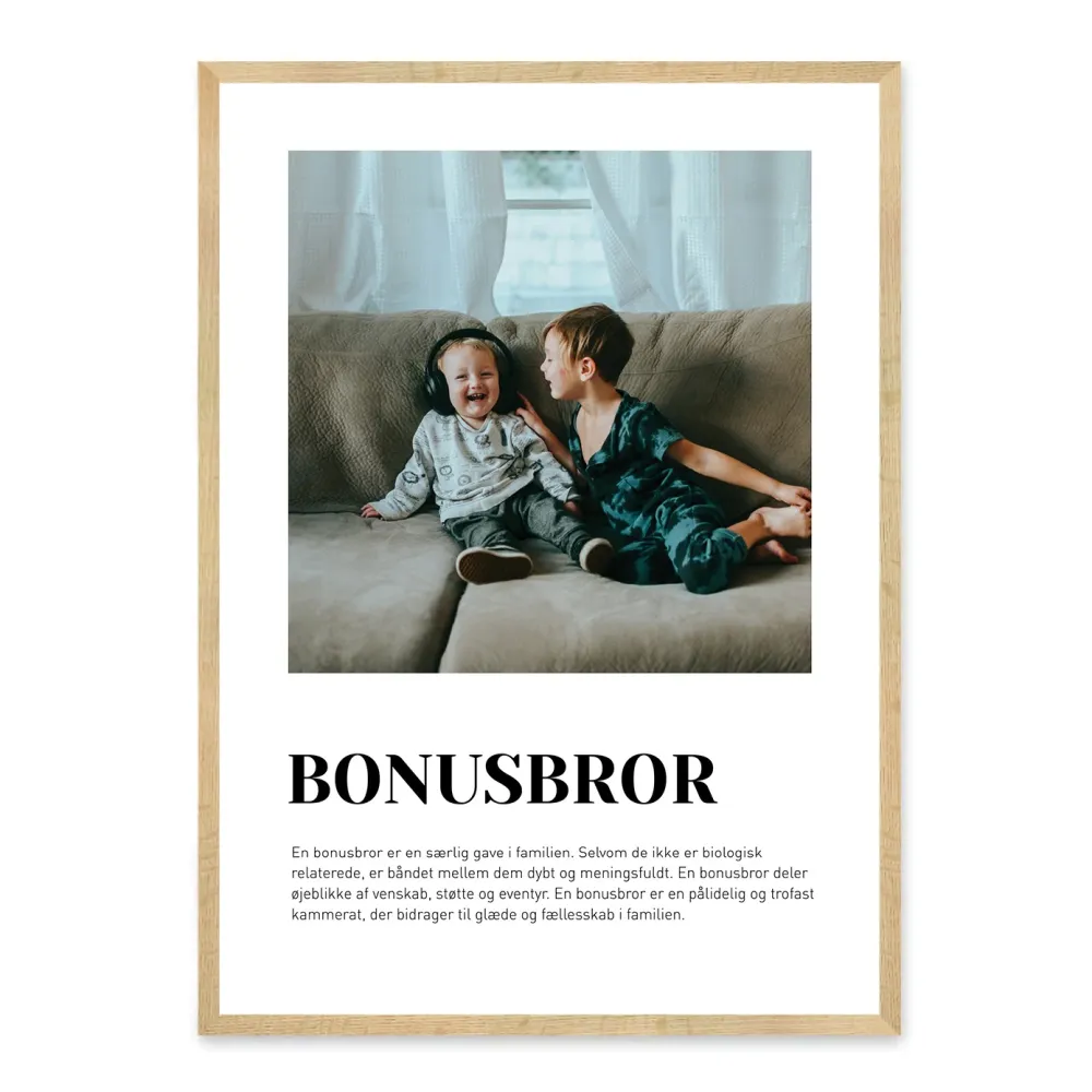 Bonusbror plakat - design selv