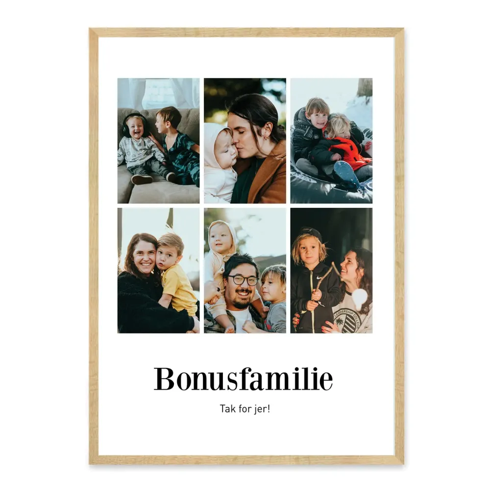 Bonusfamilie plakat - design selv