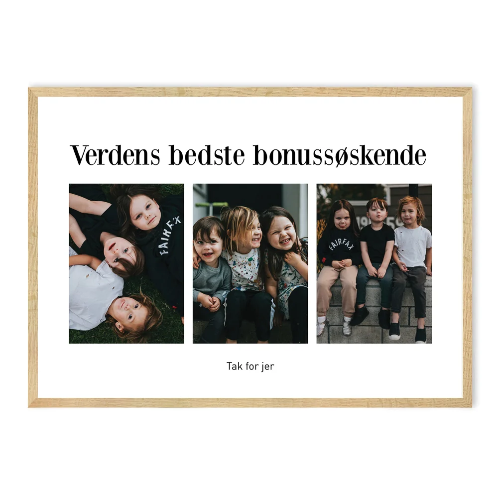Bonussøskende- plakat